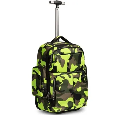 Mochila con ruedas de viaje impermeable de almacenamiento